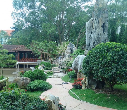 Thi công cải tạo cảnh quan nhà hàng Hương Quê