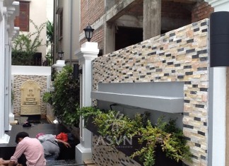 Thi công cảnh quan sân vườn tại khu đô thị Việt Hưng