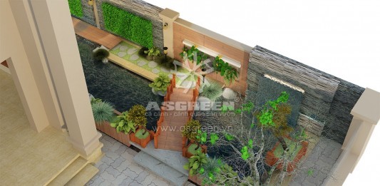 Thiết kế thi công hồ Koi, cảnh quan biệt thự – Mr Cử