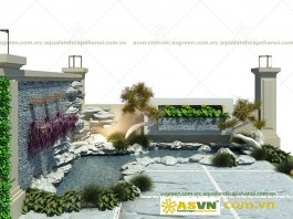 Thiết kế hồ cá Koi, Phố Nối A, Hưng Yên