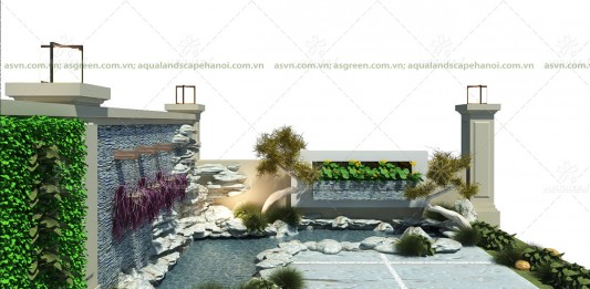 Thiết kế hồ cá Koi, Phố Nối A, Hưng Yên