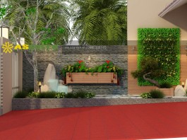 Thiết kế hồ cá koi, vườn đứng – Anh Vinh, Tây Hồ, Hà Nội